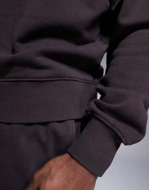 4505 - Icon - Joggers con fondo ampio in cotone pesante quick dry marrone slavato, 4 di 5