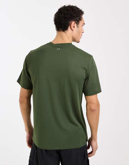 4505 – Icon – Kakigrön tränings-t-shirt i snabbtorkande mesh, 3 av 5