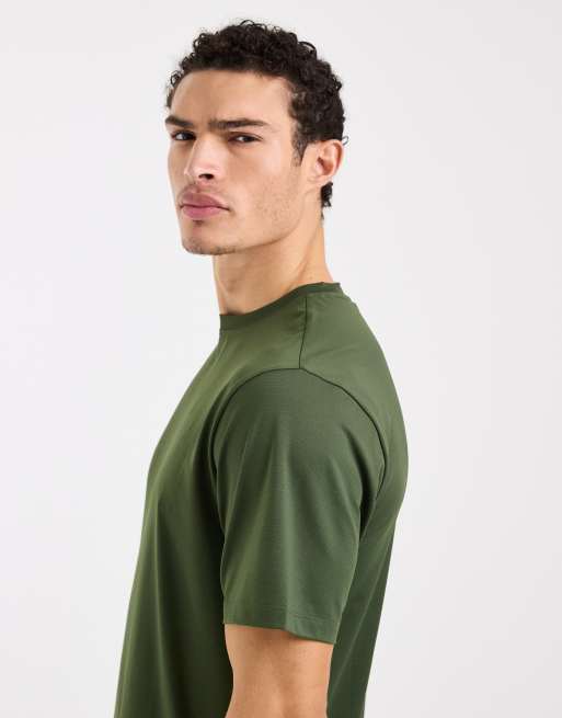 4505 – Icon – Kakigrön tränings-t-shirt i snabbtorkande mesh, 4 av 5