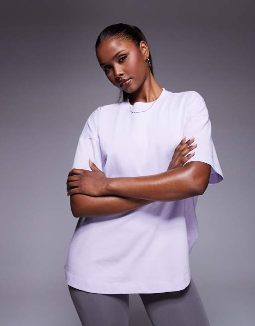 4505 – Icon – Kastiges, schweres Baumwoll-T-Shirt mit schnelltrocknendem Finish in Flieder 