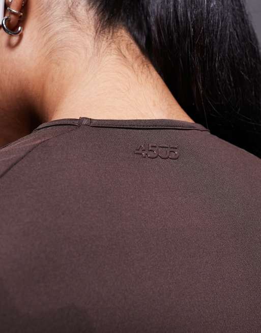 4505 – Icon – Langärmliges Slim-Fit-Sportoberteil in French Roast, 2 von 4