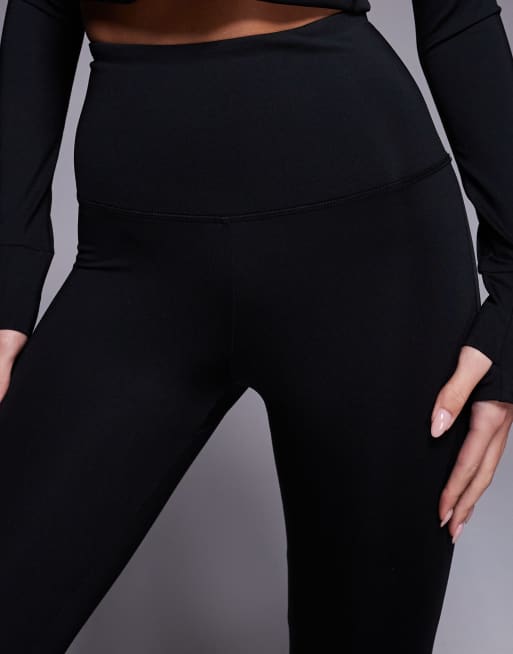 4505 – Icon – Lauf-Leggings aus Thermostoff in Schwarz mit hohem Bund, 4 von 5