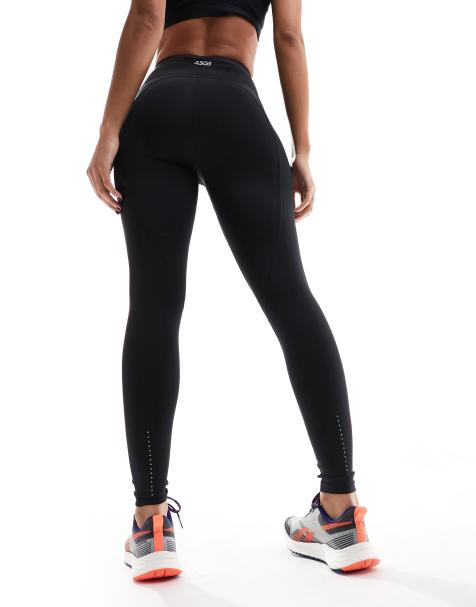 4505 – Icon – Lauf-Leggings in Schwarz mit Handytasche und Taillenschnürung - view 1
