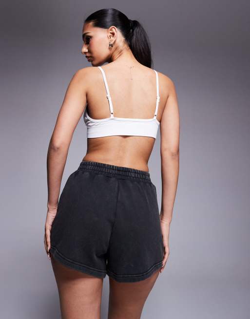 4505 – Icon – Laufshorts aus schnell trocknendem Sweatstoff in Schwarz , 5 von 5