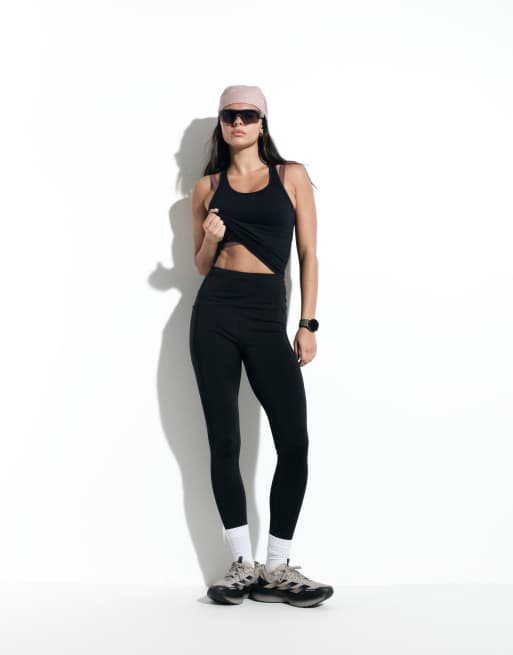 4505 - Icon - Legging de sport avec taille nouée et poche pour téléphone - Noir, 6 de 6