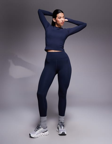 4505 - Icon - Legging de yoga doux à taille haute - Bleu marine nuit - view 1