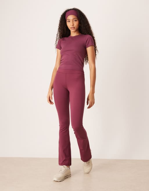 4505 - Icon - Legging de yoga slim en tissu doux à taille haute - Mûre