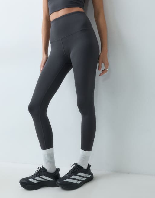 4505 Icon leggings da palestra vita alta sculpt con tasca interna in antracite, 3 di 5