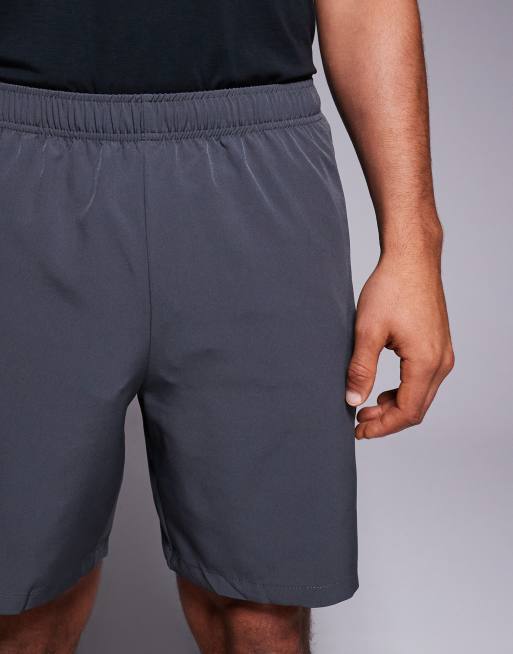 4505 - Icon - Lot de 2 shorts de sport 18 cm à séchage rapide avec poche zippée - Noir/anthracite, 4 de 5