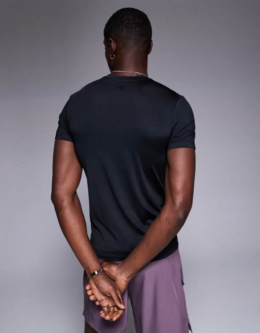 4505 - Icon - Lot de 2 t-shirts de sport moulants à séchage rapide - Noir/anthracite , 3 de 4
