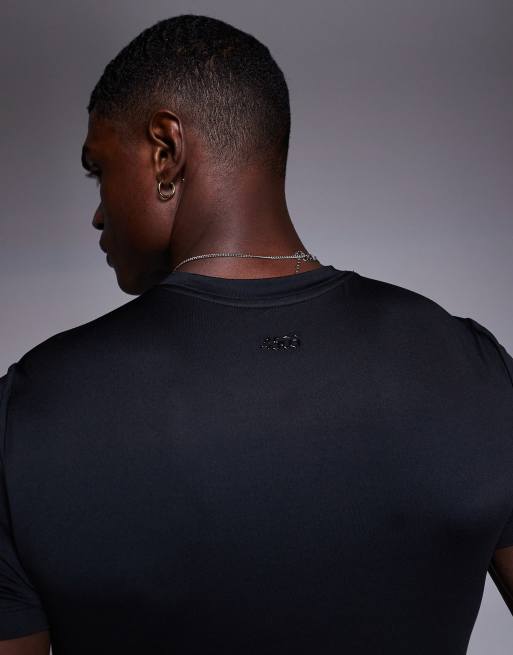 4505 - Icon - Lot de 2 t-shirts de sport moulants à séchage rapide - Noir/anthracite , 4 de 4