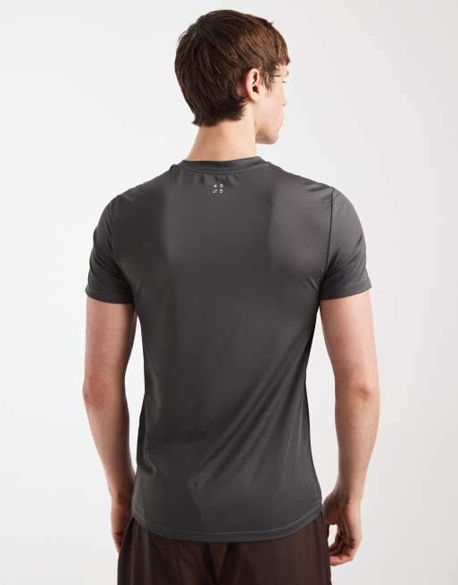 4505 - Icon - Lot de 2 t-shirts de sport moulants à séchage rapide - Noir/anthracite, 3 de 5