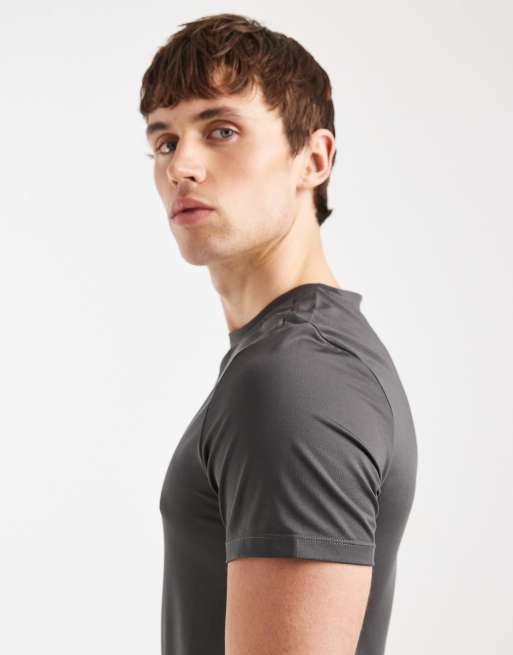 4505 - Icon - Lot de 2 t-shirts de sport moulants à séchage rapide - Noir/anthracite, 4 de 5