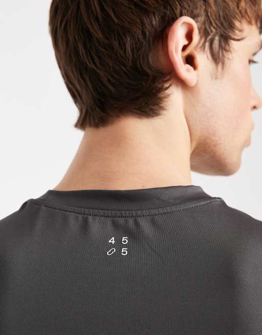 4505 - Icon - Lot de 2 t-shirts de sport moulants à séchage rapide - Noir/anthracite, 5 de 5