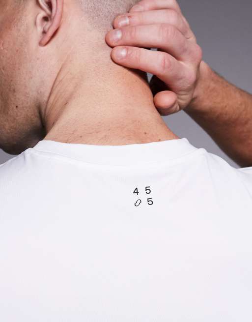 4505 - Icon - Lot de 2 t-shirts de sport moulants à séchage rapide - Noir/blanc, 5 de 5