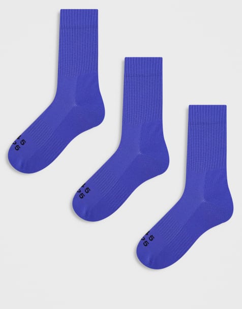 4505 - Icon - Lot de 3 paires de chaussettes de course avec finition antibactérienne et soutien au niveau de la voûte - Ultraviolet - view 1