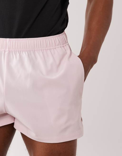 4505 - Icon - Lyserøde 8-cm-løbeshorts med mobillomme bagpå i hurtigttørrende stof, 5 af 5