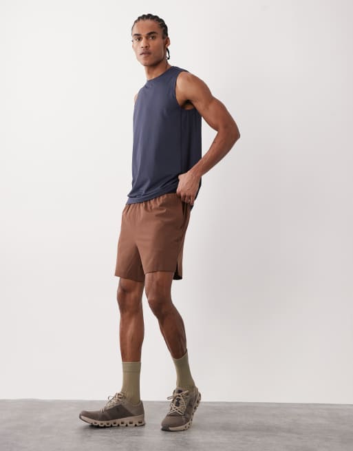 4505 - Icon - Marineblå trænings-tanktop i hurtigttørrende mesh, 2 af 5
