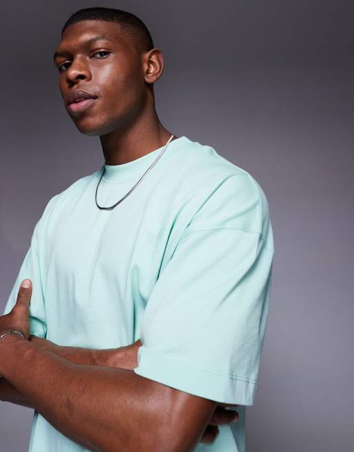 4505 – Icon – Mintgrön, kraftig t-shirt i bomull och oversize med snabbtorkande finish, 2 av 4