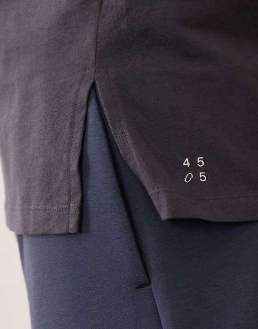 4505 – Icon – Mörkgrått linne i bomull med vida ärmhål och snabbtorkande finish, 2 av 4