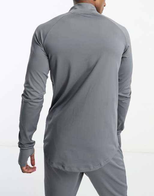 4505 Icon muscle fit training sweatshirt with 1/4 zip , 3 of 4