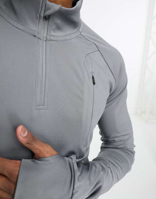 4505 Icon muscle fit training sweatshirt with 1/4 zip , 4 of 4