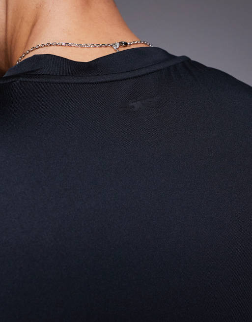 4505 Icon muscle fit training t-shirt with quick dry in black , 4 of 4