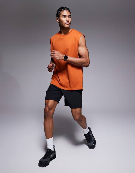 4505 Icon oversized cotton pump training tank with quick dry finish in terracotta, 2 of 5