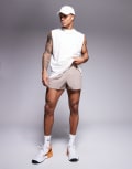 [ASOS] 4505 Icon oversized cotton pump training tank with quick dry finish in white 2XS Off White