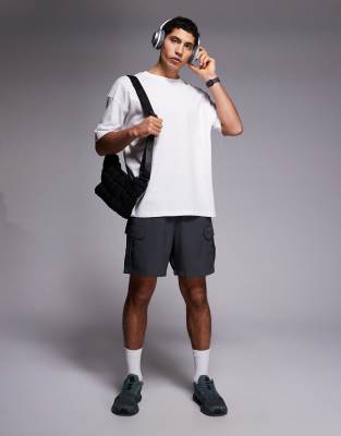4505 Icon Oversized Cotton Quick Dry Training T-shirt In White