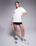 [ASOS] 4505 Icon oversized cotton t-shirt with quick dry finish in white 18 White
