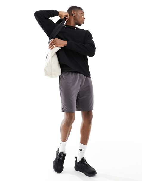 4505 Icon oversized cotton training long sleeve t-shirt with quick dry in black - view 1