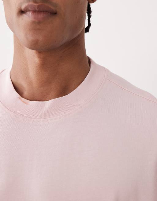 4505 - Icon - Oversized T-shirt van zwaar katoen met sneldrogend effect in roze met wassing, 4 van 5