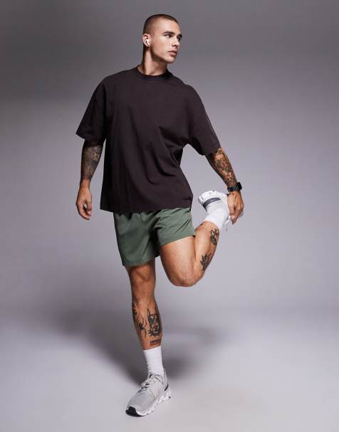 4505 - Icon - Oversized T-shirt van zwaar sneldrogend katoen in koffiekleur met wassing - view 1
