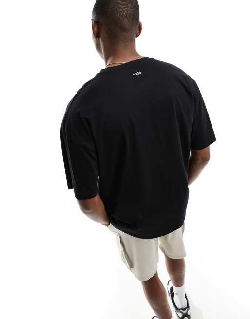 4505 Icon oversized training t-shirt with quick dry in black , 4 of 4