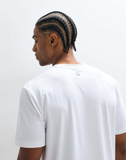 4505 - Icon - Pakke med 2 trænings-T-shirts i hurtigttørrende mesh i sort/hvid, 2 af 5