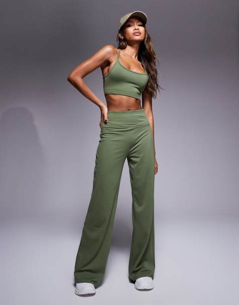4505 - Icon - Pantalon de danse ample en tissu doux - Kaki - view 1