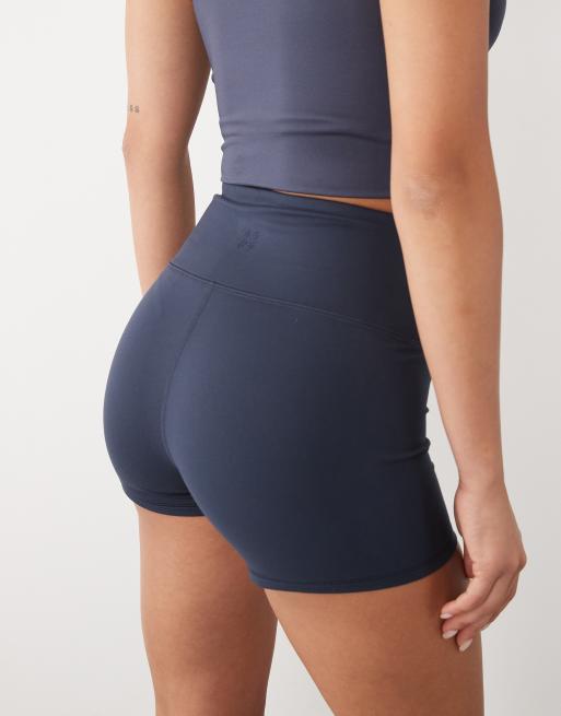 4505 - Icon - Pantaloncini da corsa morbidi a vita alta da 3" blu navy notte, 5 di 5