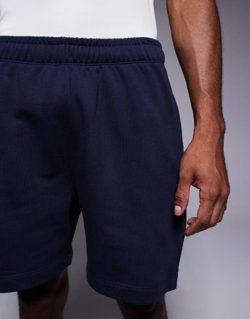 4505 - Icon - Pantaloncini della tuta in cotone pesante con finitura quick dry blu navy, 4 di 5