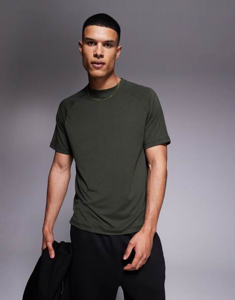 4505 Icon performance jersey oversized boxy training t-shirt in khaki - view 1