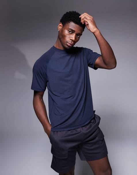 4505 Icon performance jersey oversized boxy training t-shirt in midnight navy - view 1