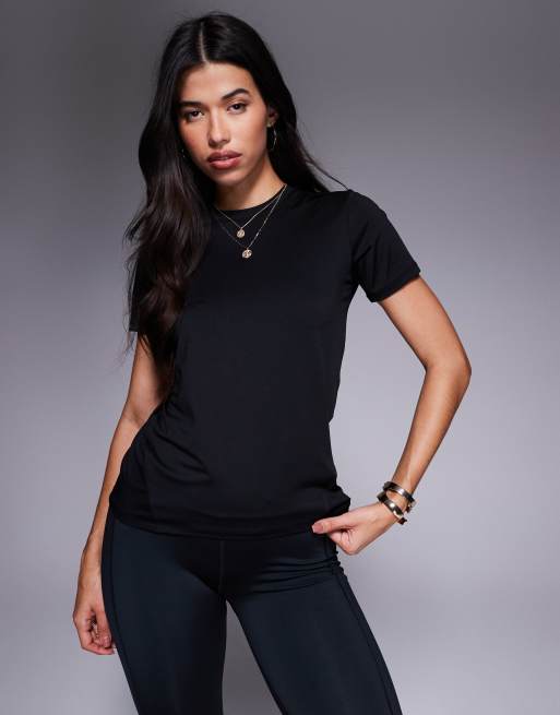 4505 Icon performance t-shirt with quick dry in black
