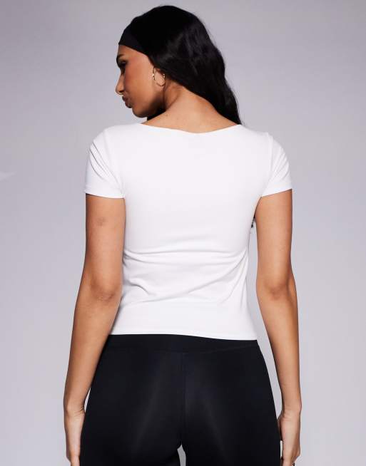 4505 – Icon Performance – Vit, liten och mjuk t-shirt , 3 av 4