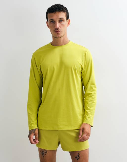 4505 Icon quick dry mesh long sleeve training t-shirt in apple green, 5 of 5