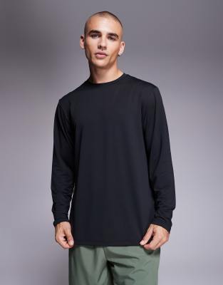4505 Icon Quick Dry Mesh Long Sleeve Training T-shirt In Black