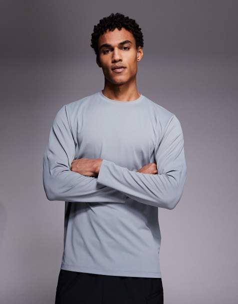 4505 Icon quick dry mesh long sleeve training t-shirt in cool gray - view 1