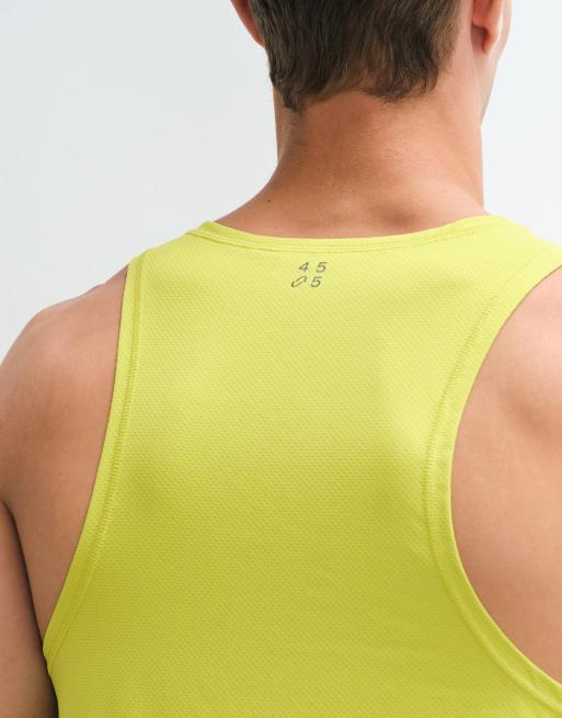 4505 Icon quick dry mesh training singlet with racer back in apple green, 3 of 5