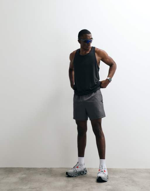 4505 Icon quick dry mesh training singlet with racer back in black, 2 of 5