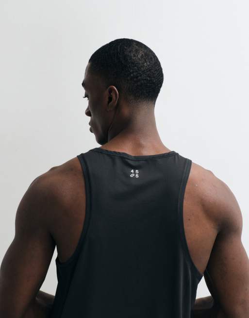 4505 Icon quick dry mesh training singlet with racer back in black, 3 of 5