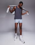 [ASOS] 4505 Icon quick dry mesh training singlet with racer back in charcoal-Grey 2XL Charcoal